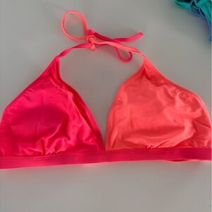 Popvil Neon Coral Bikini Top XL | Never Worn